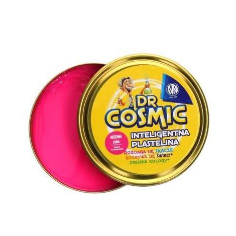 Plastelina Inteligentna Astra Cosmic, Różowa łuna, świecąca w ciemności - 2
